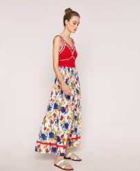 Discover free knitting patterns to download for jumpers, accessories, clothes and free blanket knitting patterns too! Long Dress With Crochet And Floral Print Woman Patterned Twinset Milano