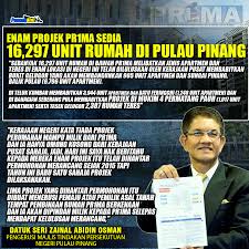 Majlis menandatangani perjanjian tersebut telah berlangsung di ibu pejabat zakat pulau pinang yang melibatkan seramai 6 orang peserta projek. Enam Projek Pr1ma Sedia 16 297 Unit Rumah Di P Pinang Edisiviral