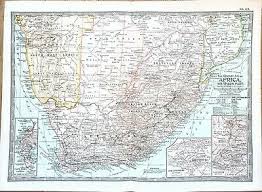The orange river is the longest river in south africa. 1906 Cape Colony Africa Map Natal Orange River Colony Johannesburg Railroad Rare Ebay