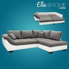 More sizes available + 3 more; Ella Home Ecksofa Weiss Anthrazit Liegefunktion Armlehne Links Online Bei Roller Kaufen