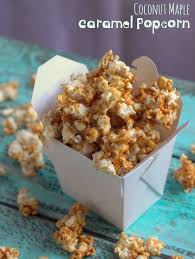 Coconut Maple Caramel Popcorn Recipe Foodies Desserts Sweet Snacks Vegan Snack Recipes