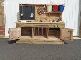 So why not recycle the pallets which are surrounding you and having amazing recycling potential and excellent workable shapes! Pallet Educational Play Kitchens 1001 Pallets