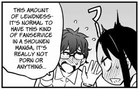 But he puts up with it, even after being put through all kinds of embarrassing situations, because he's in love with her. This Amount Of Lewdness Is Normal Please Don T Bully Me Nagatoro Know Your Meme