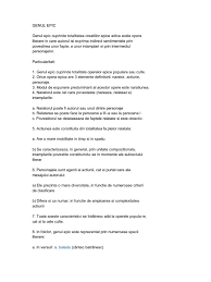 Urmatoarele cuvinte sunt apropiate de cuvantul cautat: Trasaturile Genului Epic