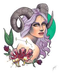 Aries Girl On Fire Aries Art Zodiac Art Aries Tattoo