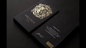 Traditional hot foil stamping is a great way to add shimmer and shine to your card and draw attention to your logo or contact info. Gold Foil Business Cards Youtube