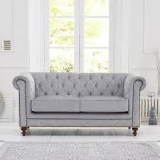 See more ideas about sofa, sofa design, velvet chesterfield sofa. Montrose Grey Fabric 2 Seater Chesterfield Sofa Fads