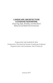 Https Www Asla Org Uploadedfiles Cms Government Affairs La Licensure Handbook Pdf