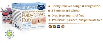 Maty S Healthy Products Baby Chest Rub Chest Rub Natural Baby