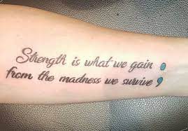 Deep Strength Quote Tattoos Novocom Top