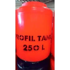 Untuk mengatasi kondisi air keruh, berlumpur, kapasitas sedang (200 liter/jam). Tandon Air Profil Tank 250 Liter Mitra Ksm