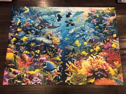 Various piece counts and a custom box design with personal greeting! 9 000 Piece Ravensburger Underwater Paradise Missing Exactly One Piece We Blame The Cat Jigsawpuzzles