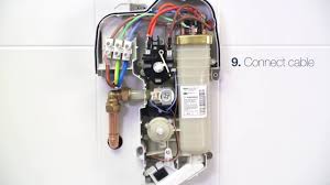 Electrical wiring a ceiling pull cord switch for electric shower. Mira Vie Electric Shower Step By Step Installation Guide Youtube