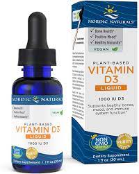 The american academy of pediatrics (aap) recommends 400 iu of supplemental vitamin d per day beginning in the first days of life for all breastfed and partially breastfed infants who do not receive. Amazon Com Nordic Naturals Plant Based Vitamin D3 Liquid 1000 Iu Vitamin D3 1 Oz Healthy Bones Mood Immune System Function Non Gmo Vegan 60 Servings Health Personal Care