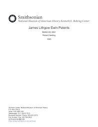 James Lithgow Ewin Patents