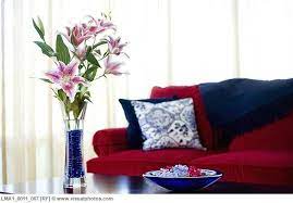 Trying To Accessorize Our Red Couch Red Leather Sofa Red Couch Pillows Red Sofa