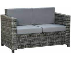Nach dem kleinen spaziergang im garten will man sich. Outsunny Poly Rattan Sofa Mit Kissen Grau 860 031v01 Ab 161 90 Preisvergleich Bei Idealo De