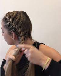 Hold right section in right hand, left section in left hand, and middle section between thumb and another finger of either hand. How To French Braid Your Own Hair Diy French Braid Tutorial Hellogiggles