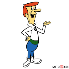 George jetson and the legend of robotopia. How To Draw George Jetson Sketchok