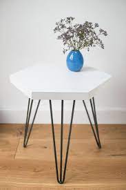 Are there any special values on coffee tables? Geometrique Cafe Hexagone Blanc Lit Cote Table Fabrique A Living Room Design Decor Coffee Table White Revamp Furniture