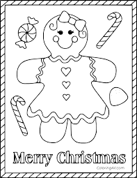 Plus, it's an easy way to celebrate each season or special holidays. Gingerbread Girl Merry Christmas Card Coloring Page Coloringall