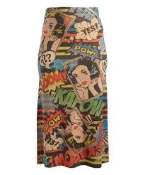 Look What I Found On Zulily Taupe Red Pop Art Maxi Skirt