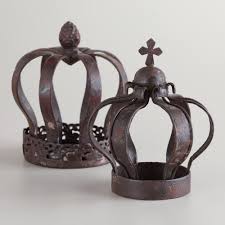 Small Metal Crown Decor Set Of 2 Crown Decor Metal Crown Decor