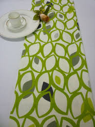 82 Lime Green Table Runner Modern Designer Cotton Etsy Green Table Runner Green Table Long Table Runner
