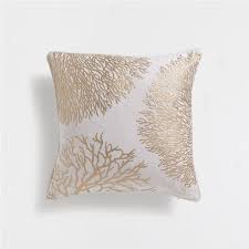Fodera, cuscino in pelliccia sintetica 1top store 7. Cushion White Gold Living Room Zara Home Stampa Corallo Cuscini Decorazioni