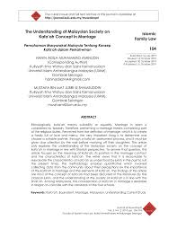 Maybe you would like to learn more about one of these? Pdf The Understanding Of Malaysian Society On Kafa Ah Concept In Marriage
