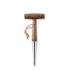 Designer Garden Hand Tools Stainless Steel Dibber With Wooden Handle Wilson Co