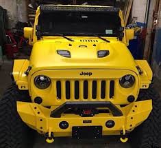 Black And Yellow Rims For Jeep Wrangler Yellow Jeep Jk With Matching Bumper Hood With Black Vents With Images Jeep Jeep Cars Jeep Accessories