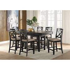 Breakfast nooks include a bench piece for a more spacious seating, making a great alternative to the standard chair. Dining Room Sets Baywater 5705bk 7 Pc Counter Height Dining Set At Dining And Stools Unlimited