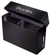 Ultra pro magic the gathering deck boxes. 3 Compartment Oversized Black Deck Box Ultra Pro