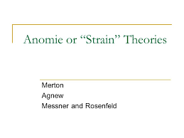 Anomie is set in a fictional world that resembles our modern day. Anomie Or Strain Theories Ppt Video Online Download