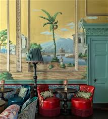 Maybe you would like to learn more about one of these? Elegant Dressing Stylish Dining Living With Art Interior Design What I M Reading Right Now Design For Living Maximalism Decor At Annabel S London Doree Wallpaper Design Pattern Interior Design Yellow
