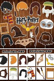 Printable Harry Potter Photo Booth Props These Would Be So Fun Afflink Photobooth Party Fetes A Theme Harry Potter Anniversaire Harry Potter Harry Potter