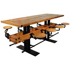 Shop wayfair for a zillion things home across all styles and. Industrial Restaurant Pub Table With Hideaway Seats For Sale At 1stdibs