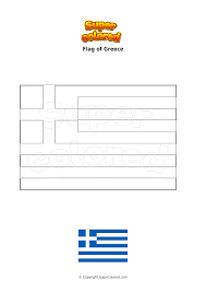 Download your free greek flag coloring page here. Coloring Page Flag Of Greece Supercolored Com