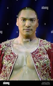 L'attore americano Jason Scott Lee durante le prove per il musical di scena  di 'The King and i', attualmente in anteprima al London Palladium, Argyll  Street, Londra Foto stock