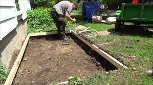 Initially, sweep gravel, sand,dirt, and debris off the concrete. Digging A Hole To Get Ready To Pour Concrete For A Pad Youtube