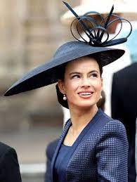 Lady Frederick Windsor Also Sporting The Wide Brim Trend Is Lady Frederick Of Windsor Who Paired A Chic Navy Str Wedding Hats Crazy Hats Philip Treacy Hats