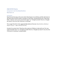 20 Blood Brothers Mock Exams For Aqa Drama Gcse Teaching Resources