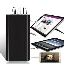 Amazon Com Qi Infinity Amp Trade Surface Pro 4 External Battery 35 000 Mah Extended Pack For Windows Mic Surface Pro Microsoft Tablet External Battery Pack