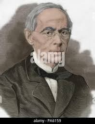 Juan Eugenio Hartzenbusch (1806-1880), Spanish writer Stock Photo