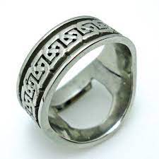 Our Groom Wanted A Multipurpose Wedding Ring With Symbolism Of His Heritage The Bottom Side Of The Ring Is A Bottle Rings For Men Jewelry Words Custom Jewelry
