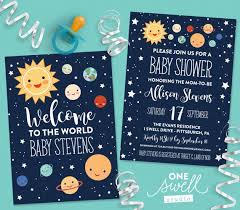 Outer Space Invitation Moon Invitation Moon Baby Shower Space Baby Shower Invitation Planets Invitation Stars Printab Space Baby Shower Space Baby Baby Shower