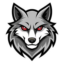 the wolf mascot for a team white background white background 63132992  Vector Art at Vecteezy