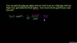 Multiple Units Word Problem Road Trip Video Khan Academy