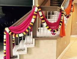 Home Decor For An Indian Wedding Home Drapes And Flowers By Dress Up Your Party Diy Wedding Decorations Home Wedding Decorations Desi Wedding Decor